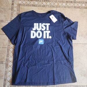 Nike Men's Navy Blue Just Do It Tee